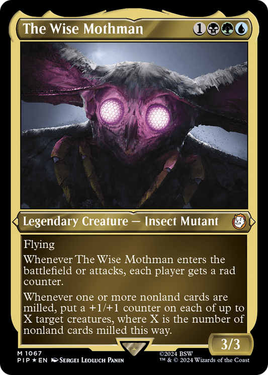 The Wise Mothman (1067) (Display Commander) (Thick Stock) - Foil Etched