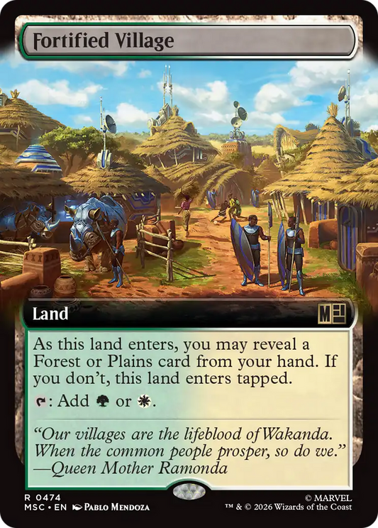 Fortified Village (0474) (Extended Art) (MSC)