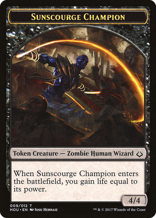Sunscourge Champion Token (009)