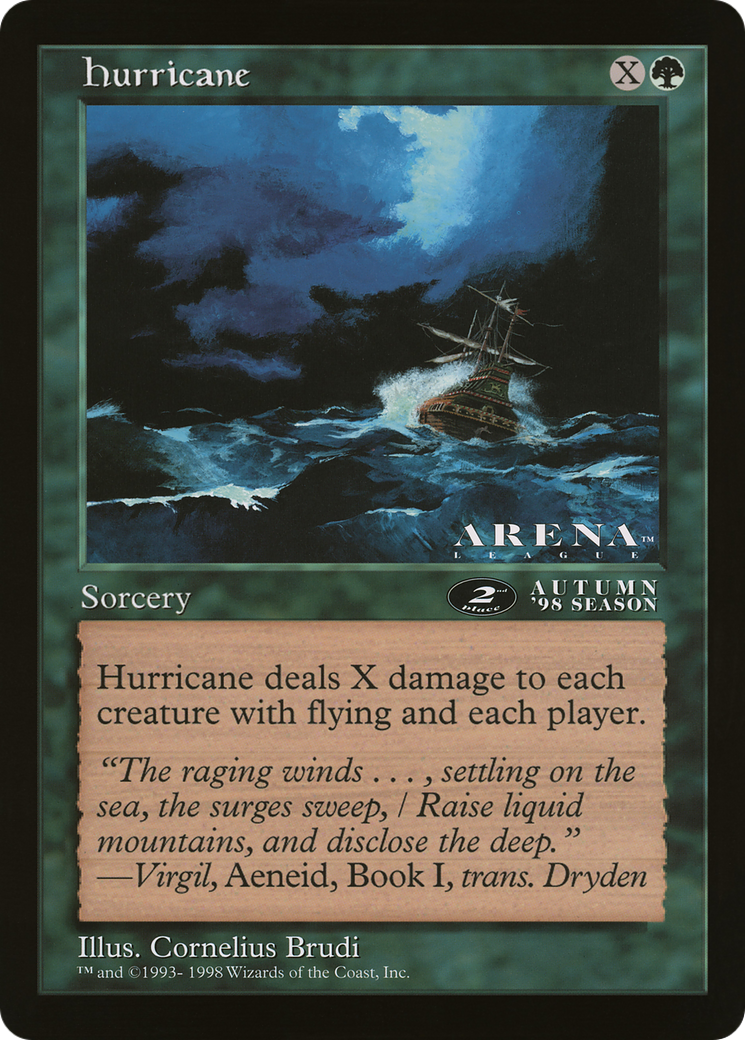 Hurricane (2nd Place) (Oversized) (Arena League Promo)