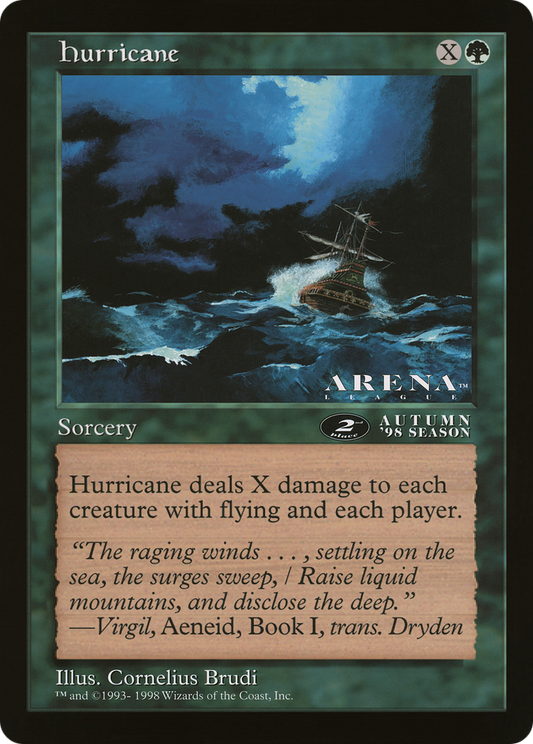 Hurricane (2nd Place) (Oversized) (Arena League Promo)