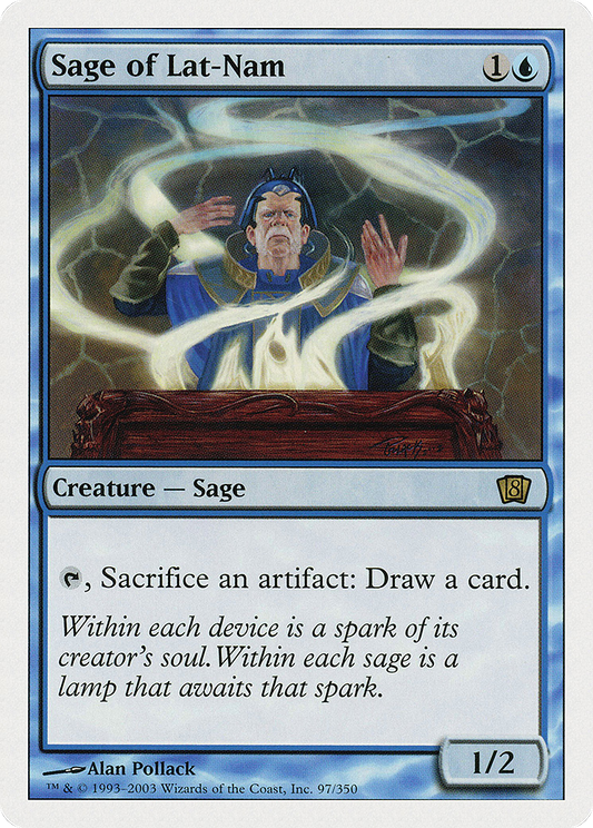 Sage of Lat-Nam (8th Edition) (Oversized) (Box Topper Promo) (O8TH)