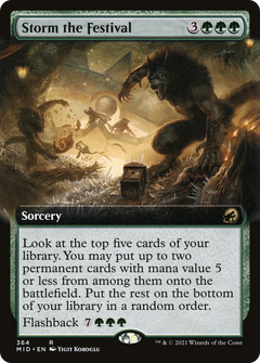 Storm the Festival (364) (Extended Art) - Foil