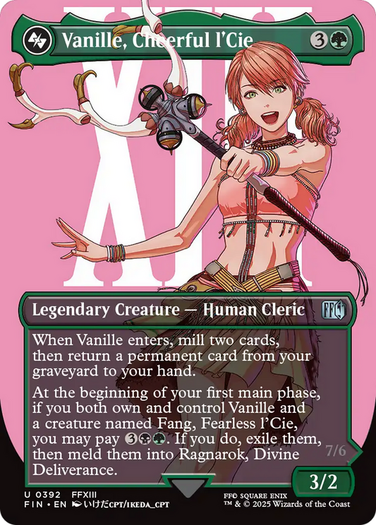 Vanille, Cheerful l'Cie // Ragnarok, Divine Deliverance (0392) (Borderless) - Foil