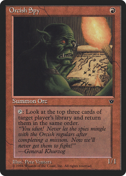 Orcish Spy (Illus. Pete Venters)