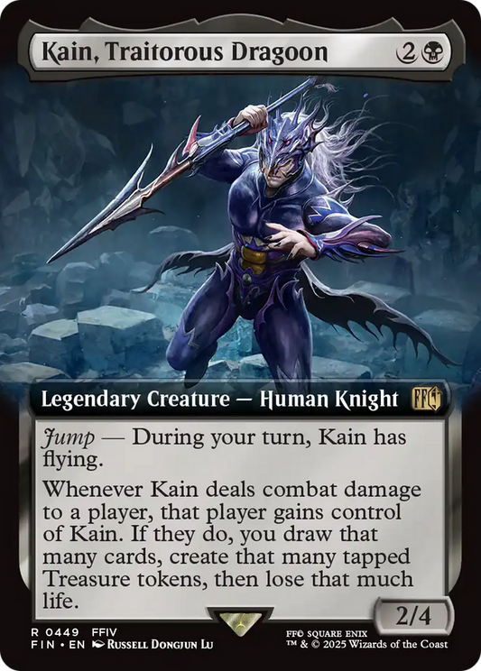 Kain, Traitorous Dragoon (0449) (Extended Art) - Foil