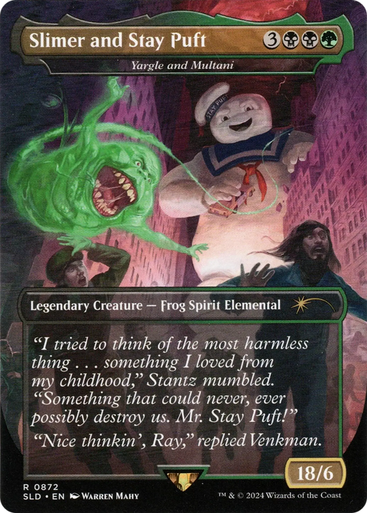 Slimer and Stay Puft [Yargle and Multani] (0872) (Borderless) - Foil