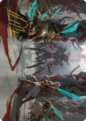 Goldwardens' Gambit (29/81) Art Card (AONE) - Gold-Stamped Signature