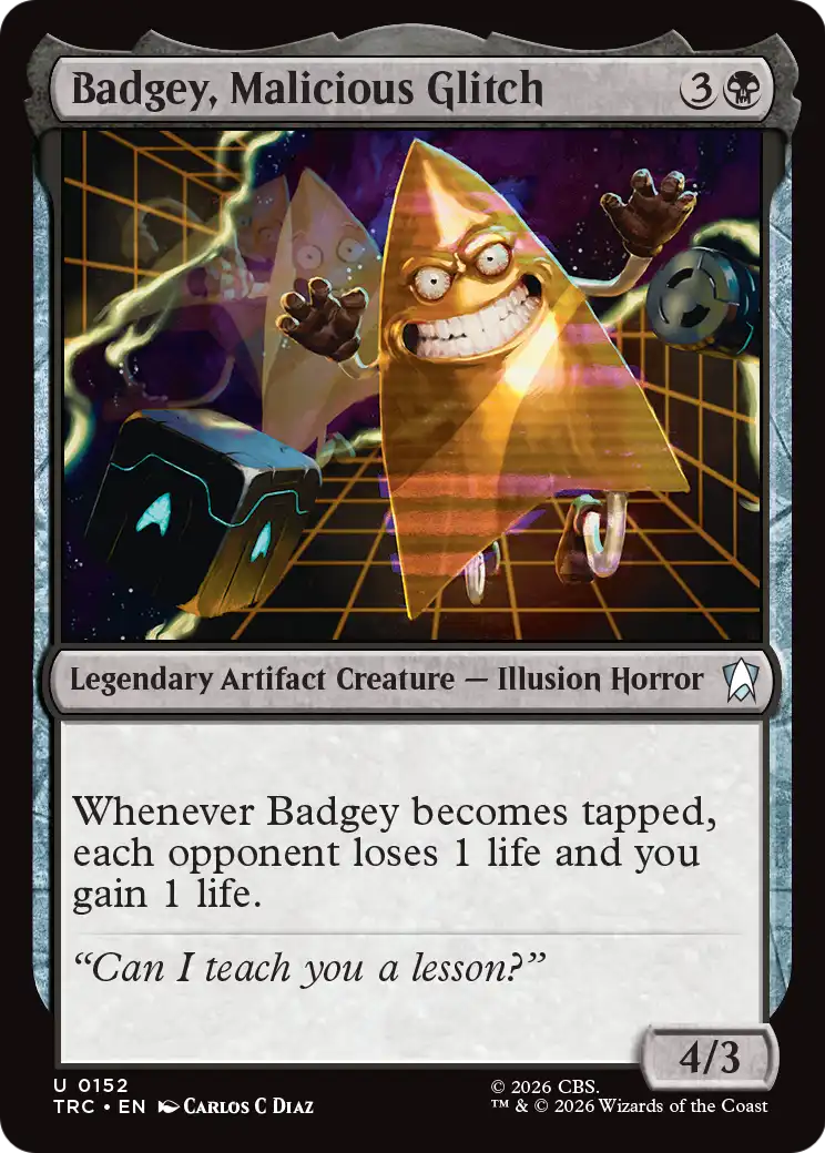 Badgey, Malicious Glitch (TRC) - Surge Foil
