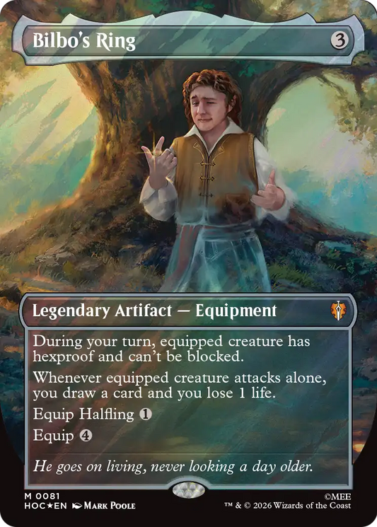 Bilbo's Ring (0081) (Borderless) (HOC) - Surge Foil