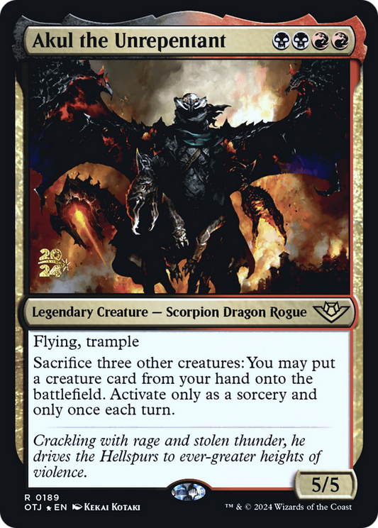 Akul the Unrepentant (0189) (Prerelease) - Foil