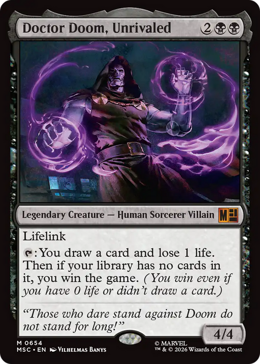 Doctor Doom, Unrivaled (MSC) - Foil