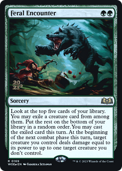 Feral Encounter (0169) (Prerelease) - Foil