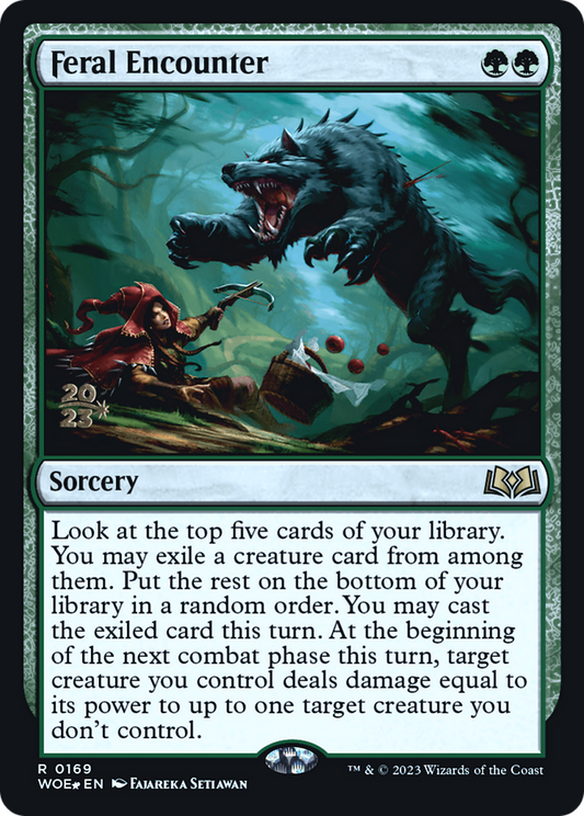 Feral Encounter (0169) (Prerelease) - Foil