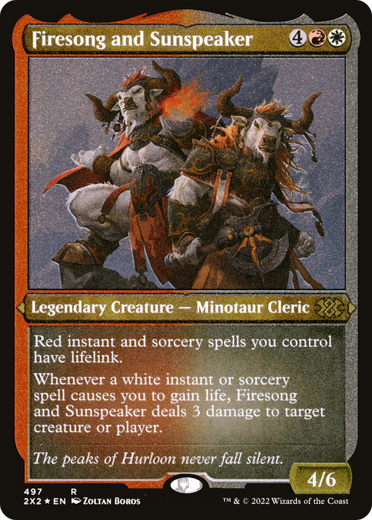 Firesong and Sunspeaker - Foil Etched