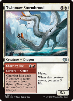 Twinmaw Stormbrood // Charring Bite - Foil