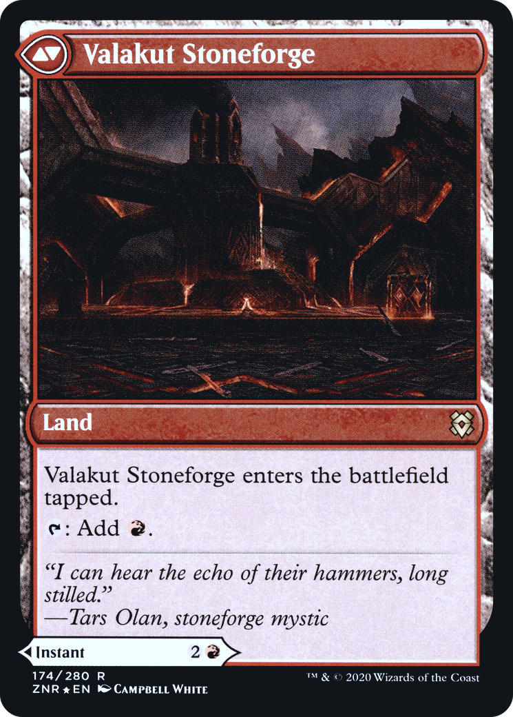 Valakut Awakening // Valakut Stoneforge (174) (Prerelease) (PZNR) - Foil