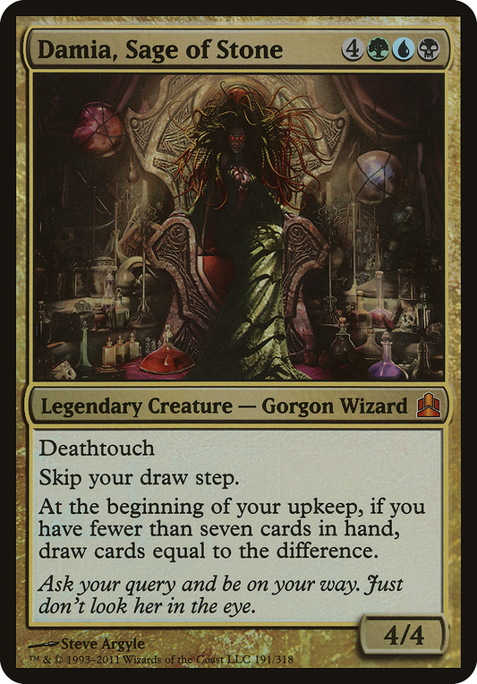 Damia, Sage of Stone (Oversized) - Foil