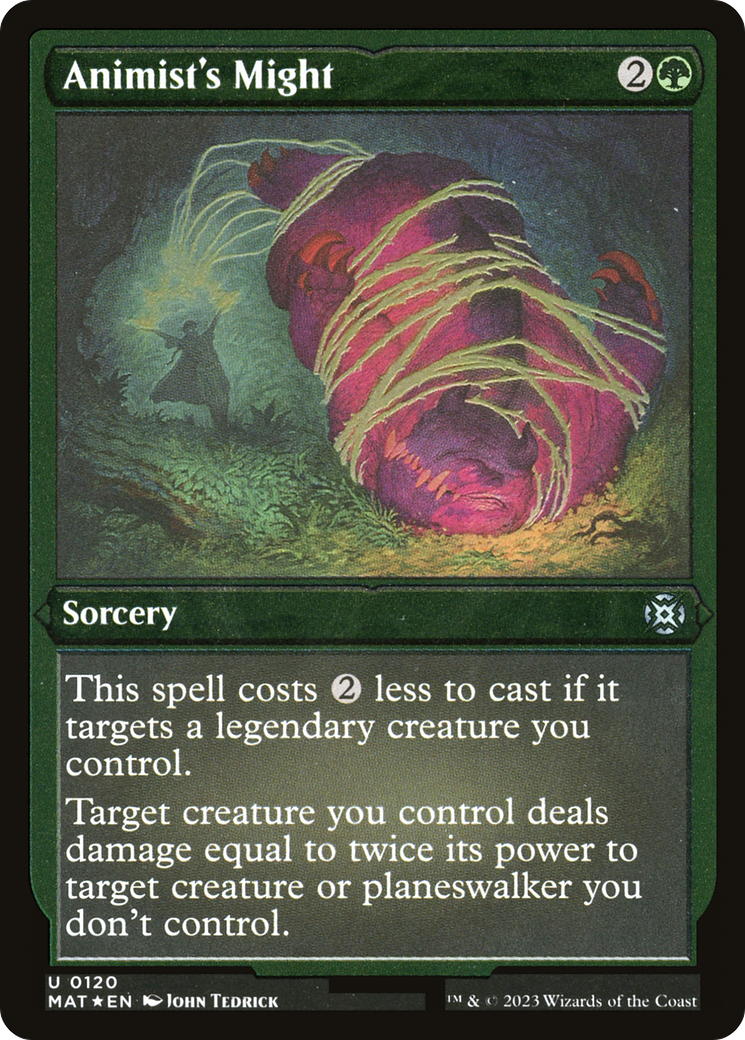 Animist's Might (0120) - Foil Etched