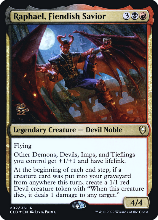 Raphael, Fiendish Savior (292) (Prerelease) - Foil