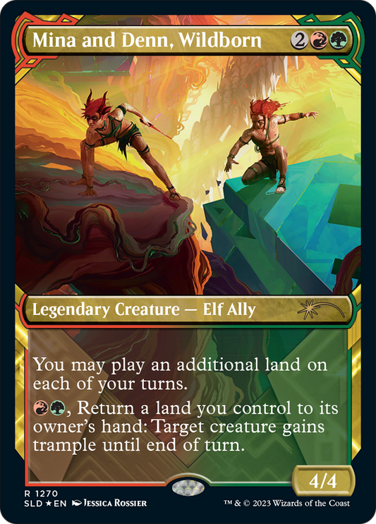 Mina and Denn, Wildborn (1270) (Showcase) - Halo Foil