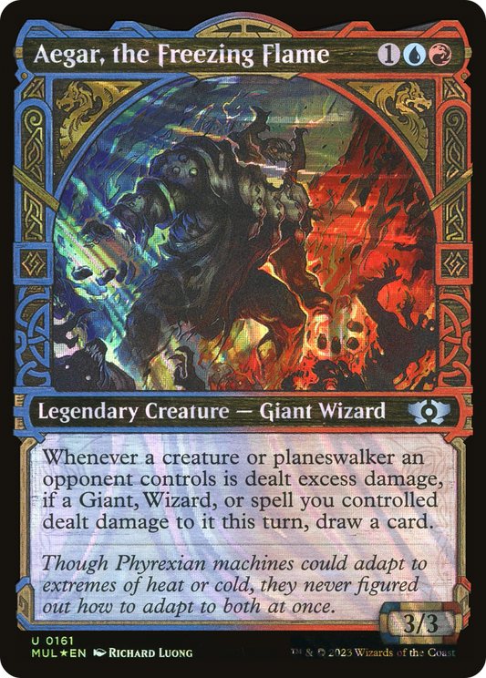 Aegar, the Freezing Flame (0161) (Showcase) - Halo Foil
