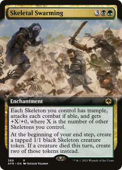 Skeletal Swarming (389) (Extended Art) - Foil