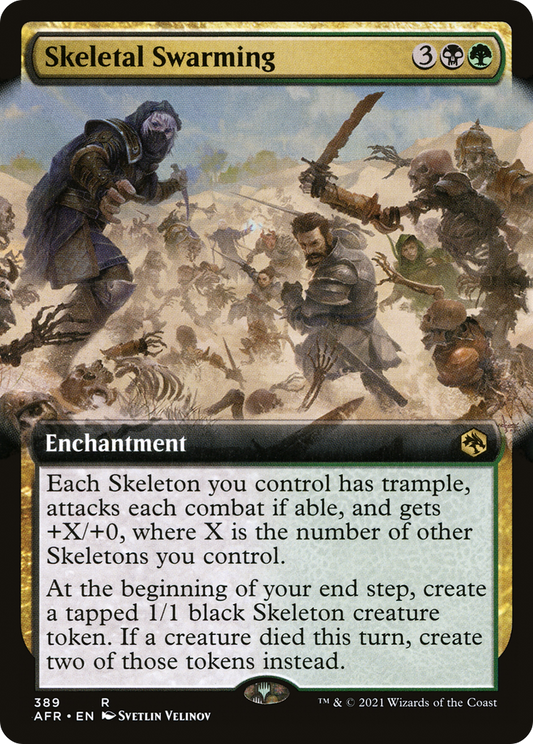 Skeletal Swarming (389) (Extended Art) - Foil