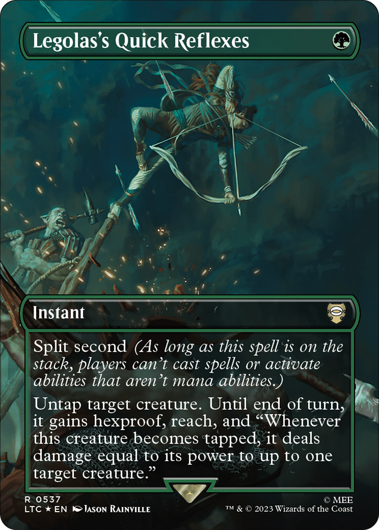 Legolas's Quick Reflexes (0537) (Borderless) - Surge Foil