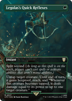 Legolas's Quick Reflexes (0537) (Borderless) - Surge Foil
