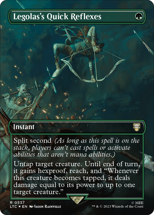 Legolas's Quick Reflexes (0537) (Borderless) - Surge Foil