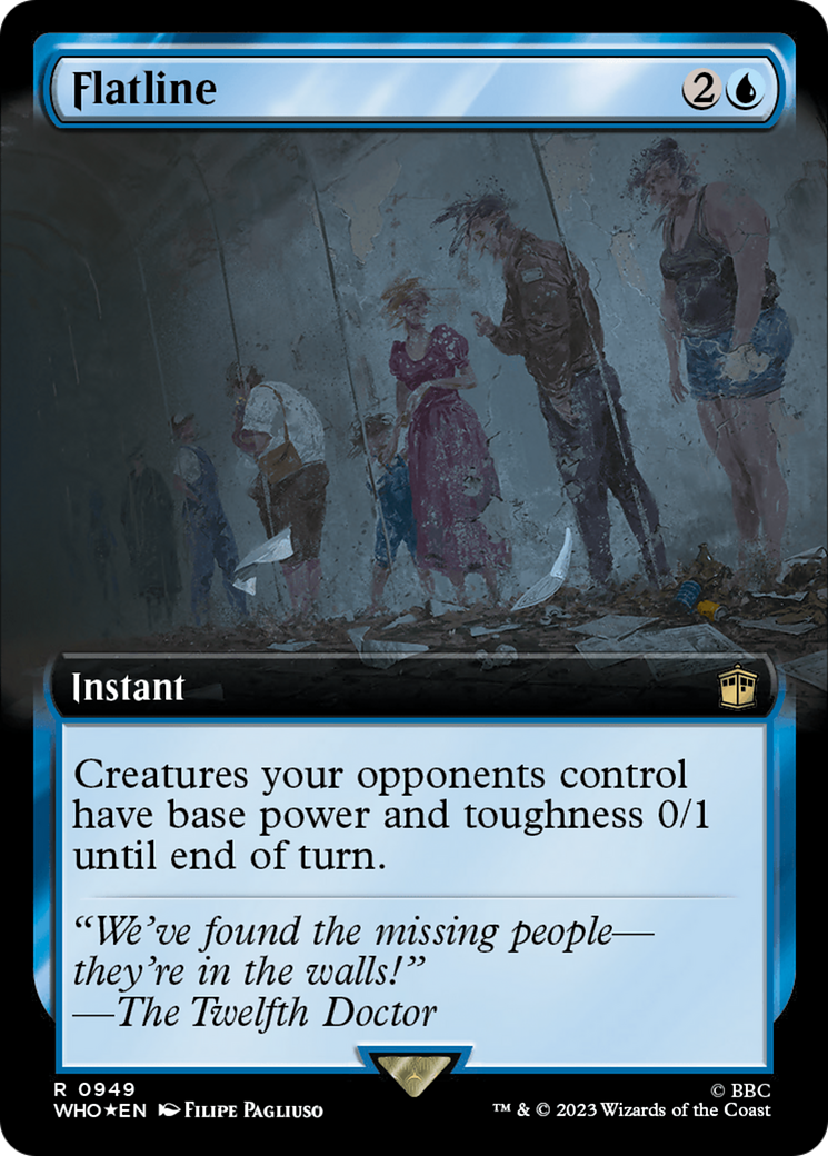 Flatline (0949) (Extended Art) - Surge Foil
