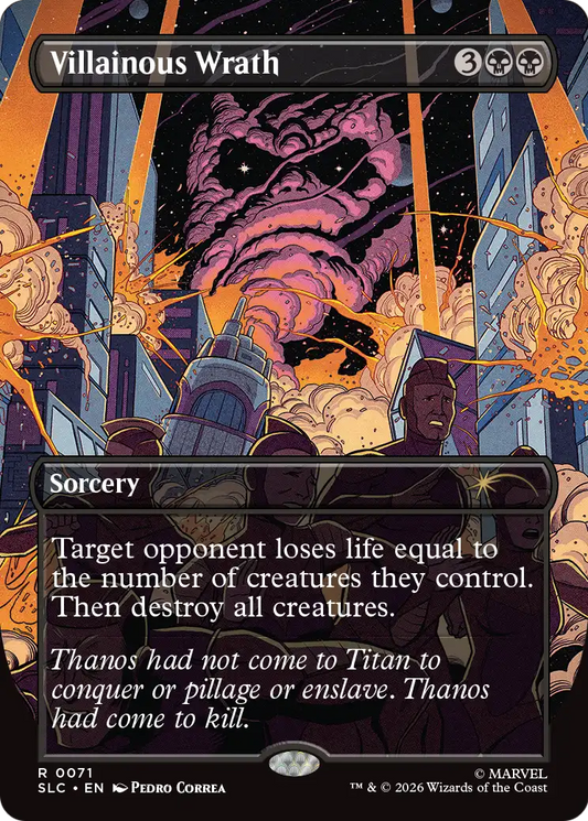 Villainous Wrath (0071) (Borderless) (SLC) - Foil