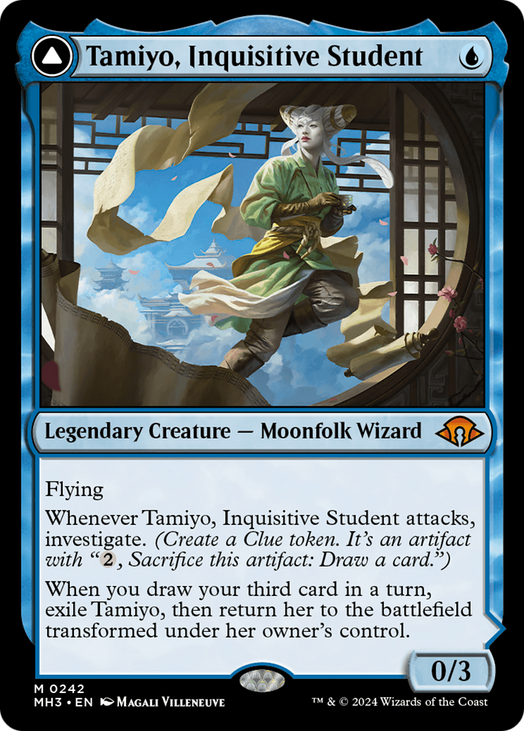 Tamiyo, Inquisitive Student // Tamiyo, Seasoned Scholar (MH3) - Foil