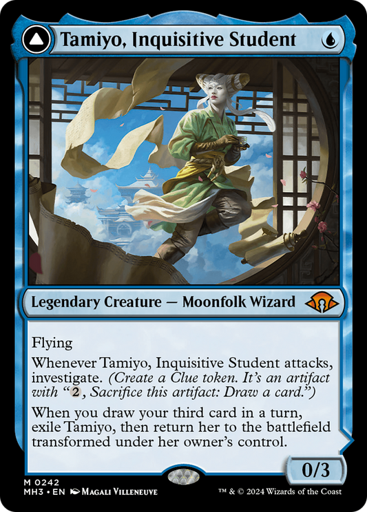Tamiyo, Inquisitive Student // Tamiyo, Seasoned Scholar (MH3) - Foil
