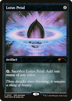 Lotus Petal (0001) (30th Birthday) - Foil Etched