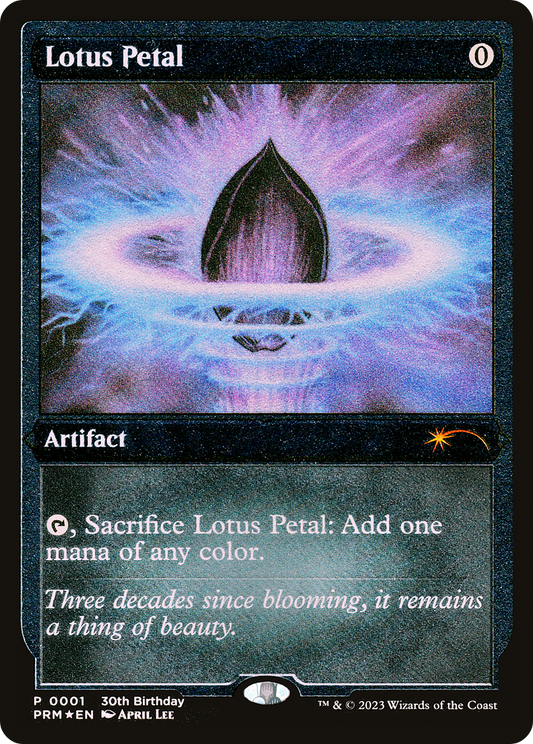 Lotus Petal (0001) (30th Birthday) - Foil Etched