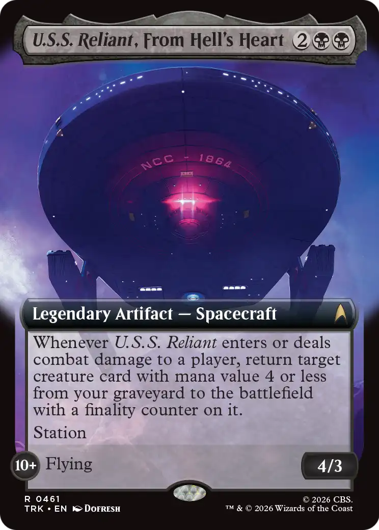 U.S.S. Reliant, From Hell's Heart (0461) (Extended Art) (TRK) - Foil