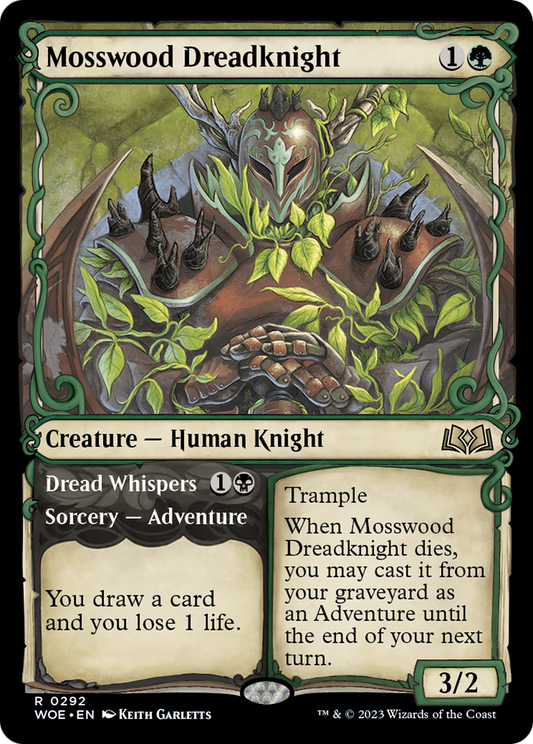 Mosswood Dreadknight // Dread Whispers (0292) (Showcase) - Foil