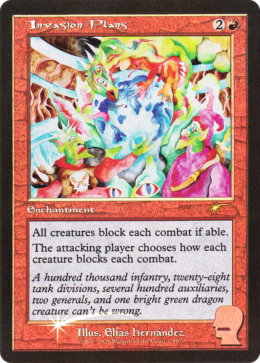 Invasion Plans (7107) (Showcase) (SLD) - Foil