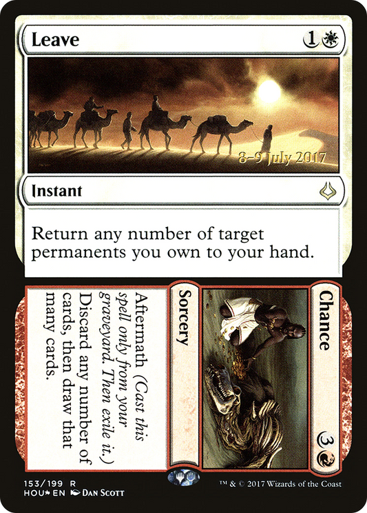 Leave // Chance (153) (Prerelease) - Foil