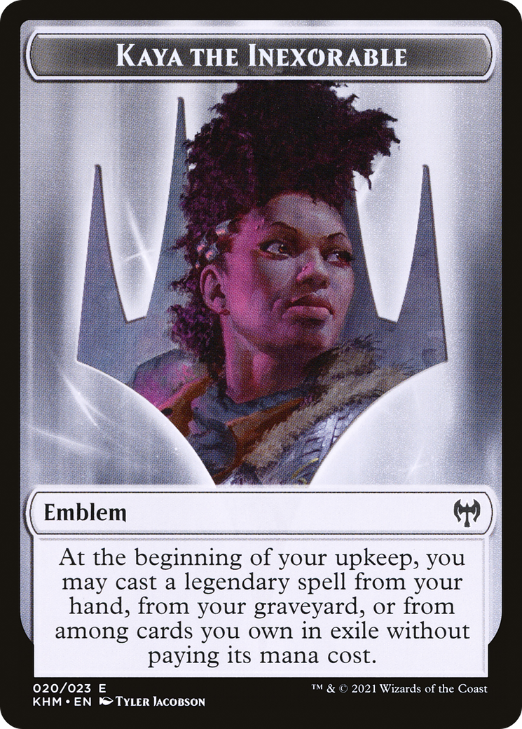 Kaya the Inexorable Emblem (020)