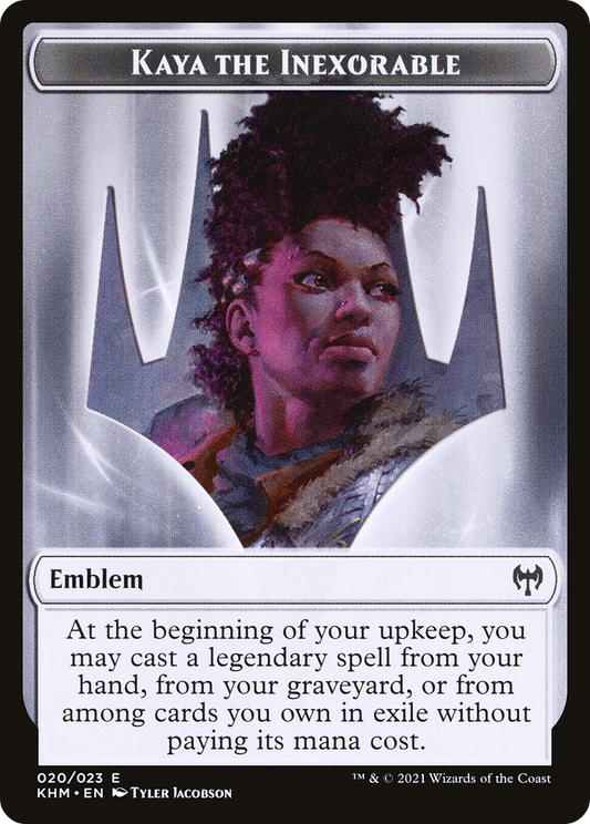 Kaya the Inexorable Emblem (020)