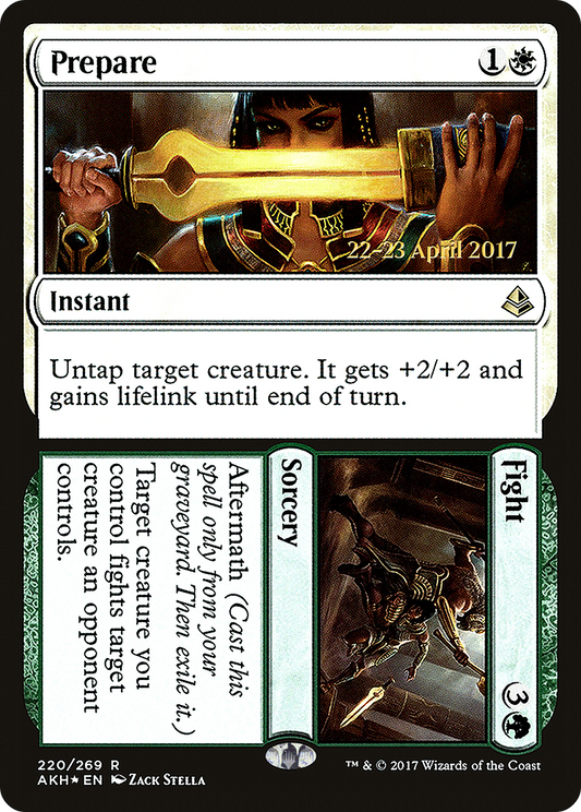 Prepare // Fight (220) (Prerelease) - Foil