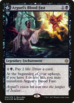 Arguel's Blood Fast // Temple of Aclazotz (090) (Buy-a-Box) (PXTC) - Foil