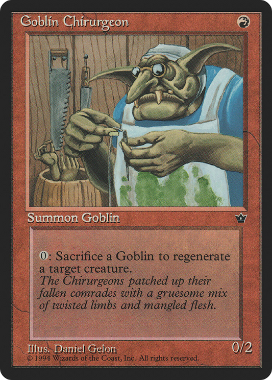 Goblin Chirurgeon (Illus. Daniel Gelon)