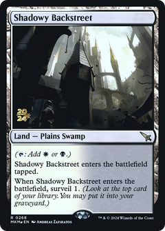 Shadowy Backstreet (0268) (Prerelease) - Foil