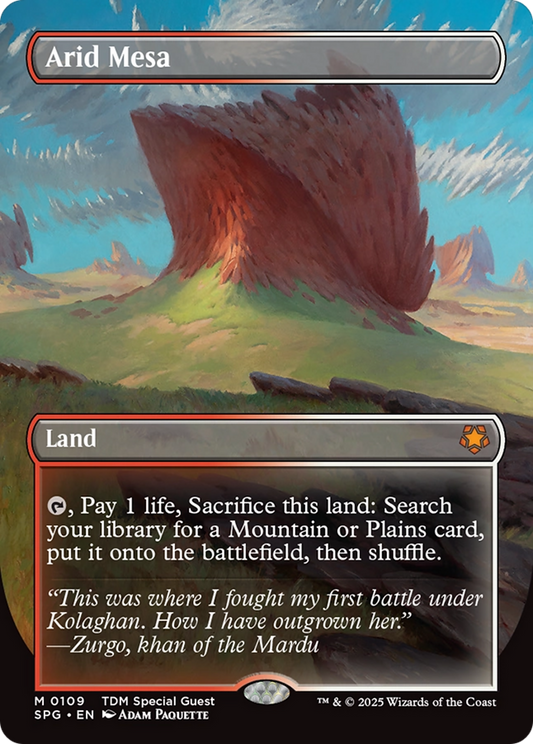 Arid Mesa (0109) (Borderless) - Foil