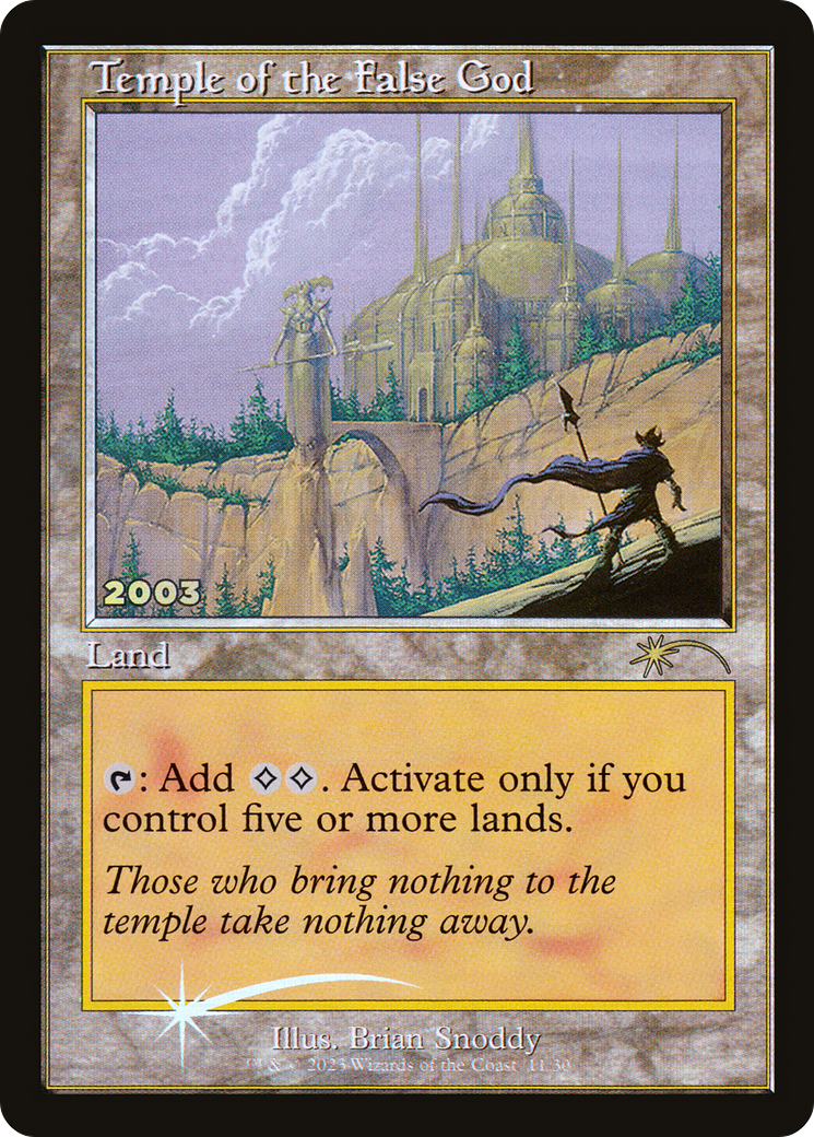 Temple of the False God (011) (2003) (Retro Frame) - Foil