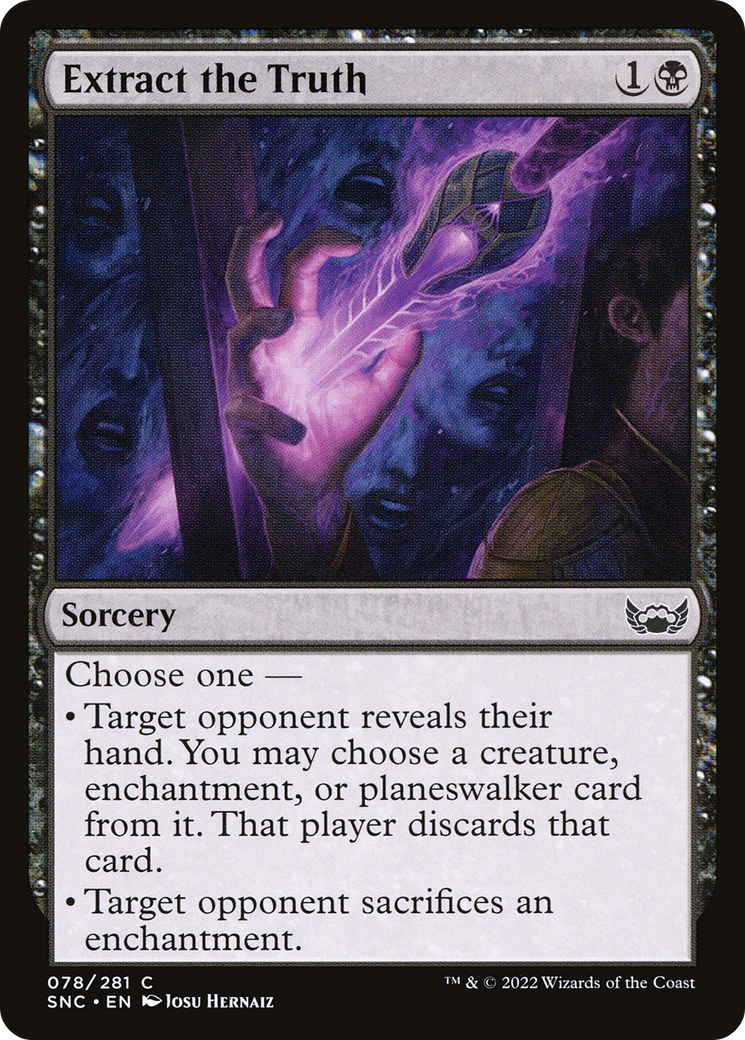 Extract the Truth - Foil